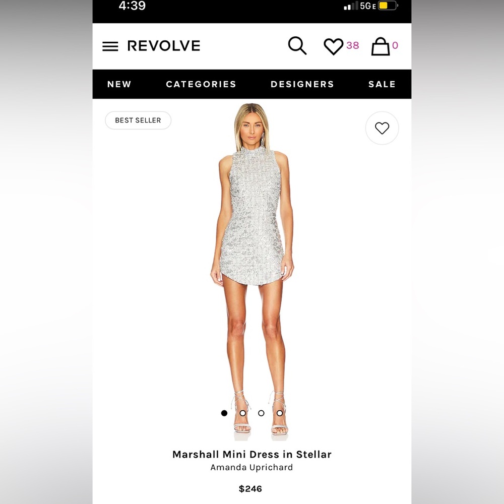 Amanda Uprichard - Marshall Mini Dress in Stellar